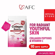 AFC Collagen Beauty Supplement - Glowing Radiant Skin Complexion - Brighten Hydrate Anti-aging & Les
