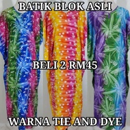 LELONG CUCI GUDANG KAFTAN VISCOSE TIE AND DYE / KAFTAN BATIK SOMIA TERENGGANU / KELAWAR BATIK SOMIA