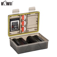 Kiwifotos Camera Battery Case with SD Micro SD XQD Card Slot for Storage Sony NP-FW50 NP-FZ100 Fuji 