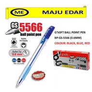G'SOFT BALL POINT PEN BP-GS-5566 0.6MM BLACK/BLUE/RED
