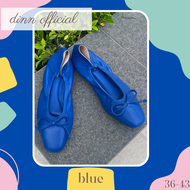 [ส่งเร็วพิเศษ!] dinn รุ่น คัชชูโบว์ DC002 รองเท้าคัชชูส้นเตี้ย รองเท้าแฟลต รองเท้าบัลเล่ต์ ไซส์ 36 -