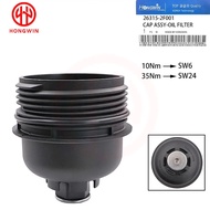 Oil Filter Cap Complete For Hyundai Santa FE DM Tucson ix35 Maxcruze Kia Sportage Sorento 263152F001