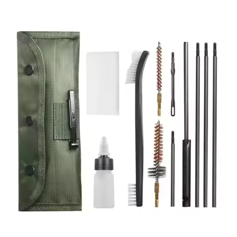 Gun Brushes Cleaning Kit Airsoft Pistol Cleanner 5.56mm .223 22LR .22 AR15 M16 M4 Tactical Rifle Sho