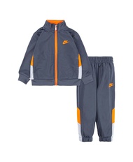 Little Boys Full Zip Tricot Jacket and Pants 2 Piece Set (Grey(76H980-M19)/Orange, 4 Years)