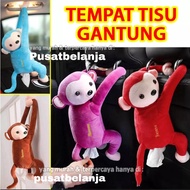Hanging Monkey Car Tissue Box Holder - Hanging Monkey Doll Character