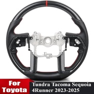 Carbon Fiber For Toyota Tundra/Tacoma 4th Gen/Sequoia/4Runner 6th Gen 2023-2025 Perforated Leather S