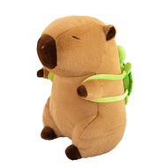 [Capybara Backpack Toys] Capybara Fluffy Toys Style Jelly Cat Seated Capybara Doll Backpack Capybara