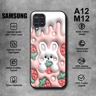 HP Softcase Glass Kaca SAMSUNG A12 M12 3D Motif CUTEhp - SAMSUNG A12 Case - SAMSUNG M12 Casing