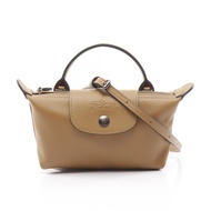 【二手】Longchamp Le Pliage Xtra XS 手提包/手拿包，34205987004，煙草色皮革，女士，全新