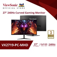 ViewSonic จอคอม Gaming VX2719 M 27” 240Hz Curved 1ms As the Picture One