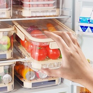 Refrigerator Fresh-Keeping Box Leak Proof BPA-Free Fridge Organizers Suitable for Salad Cheese Lettu
