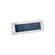 Seiko Clock Seiko Clock Table Clock 02: White Pearl Body Size: 7.3 × 22.2 × 4.5cm Alarm Clock Radio Digital AC Color LCD DL305W