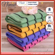 Mền Nỉ Sọc Văn Phòng Mền Đơn Ngủ Văn Phòng Đi Tàu Xe Du Lịch Mền Đơn Gấp Gọn Có Túi Đựng⭐Nemtot Bedd