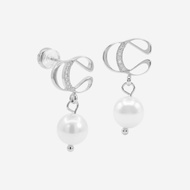 [ BUY 2 GET RM100 OFF ] CELOVIS Unbreakable You Pearl Drop Earrings (Gold/ Rose Gold/ White Gold)