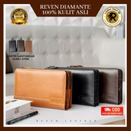 Reven Diamante HandBag Pria Kulit Asli Tas Tangan Pria Kulit asli Tas