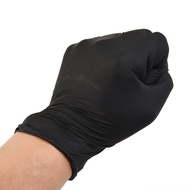 【whoopstore】100 pcs of Pure Nitrile Gloves (Latex Free) Protective Gloves - Black