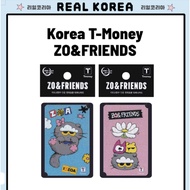 Korea T-Money Transportation Card ZO&FRIENDS | Subway Bus Travel Card Korea | Korea Exclusive Touris