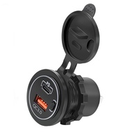 Car Motorcycle Ship Modified Car Charger PD+QC3.0 Fast Charge TPYE-C Modified Charger 充电器