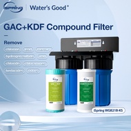iSpring WGB21B-KS 2-Stage Whole House Water Filtration System Sediment CTO(Chlorine Taste and Odor)