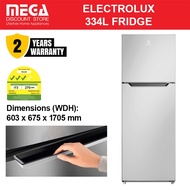 ELECTROLUX ETM3300A-A 334L 2-DOOR FRIDGE | Top Freezer | Silver | 3 Ticks
