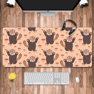 Cute Panda Desk Pad, Mouse Pad XXL XL Large, Kawaii Desk Mat Long, Extended Keyboard Laptop Desktop Mat, Gift For Kids, Full Desk Mousepads