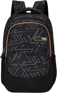 Safari 37L Printed Laptop Backpack, 3 Compartments, Organizer, Bottle Holder, Front Pocket, School a