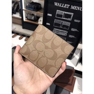 100% Authentic Coach Men Wallet Logo (brown)