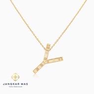 Kalung UBS Alpha Bold Huruf Y Alphabold Carendelano 16K Gold