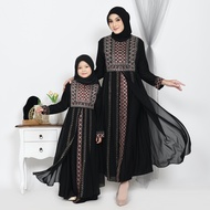 Abiyyuco TA9020 | Gamis Abaya Turkey Anak, Remaja, Dewasa, Couple Terbaru, Turki Hitam dan Warna Mew