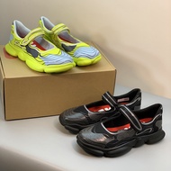 DUPQ Camper 2025New retro Round Toe Hook and Loop Casual Shoes Women Flat Bottom plaid Breathable Sp