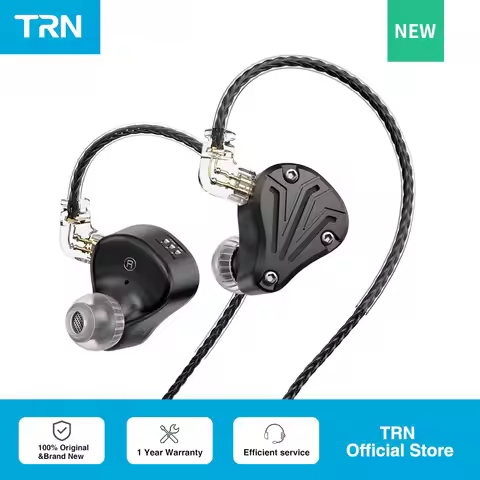 TRN BAX Pro 2BA 1DD 2EST Tribrid Metal In Ear Earphones IEM HIFI DJ Monitor Running Sport Headphones