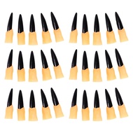 Beaupretty 30PCS Fake Witch Nails,Scary Witch Fingers Zombie Finger Claws Zombie Nail Cover Hallowee