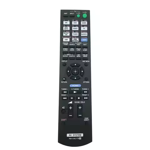 Replacement Remote Control for Sony AV System RM-AAU170 STR-DH540 STR-DH550 STR-DH740 STR-DN840 STR-
