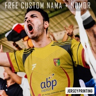 Mitra Kukar Tenggarong Club Strip Football Jersey Custom Stripe Shirt Name and Back Number - 92
