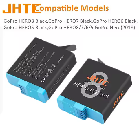 Battery For Gopro Hero 8/7/6/5 Battery For GoPro Hero 8 Hero 7 Black Batteries Sports High Capacity 