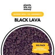 PAMM | Black Lava - Scoria Growing Media, Soil Enhancer, Potting Mix Aeration and Drainage [Local Seller]