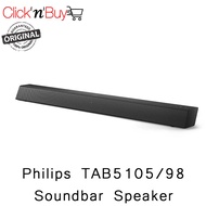 Philips TAB5105/98 Soundbar Speaker. Clearer TV Sound. Bluetooth. HDMI ARC. Safety Mark Approved. 1 