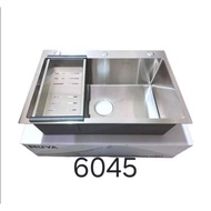 Kitchen Sink 6045 Stainless Handmade / Kitchen Sink Stainless 60 x 45 Minimalist Kitchen Sink