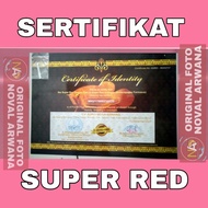 Sertifikat Ikan Arwana Golden, Banjar, Crosback24k, Super red