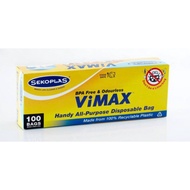 Sekoplas ViMAX All Purpose Disposable Bag Food Grade / Food Storage Bag / Beg Makanan (100 pcs per box)