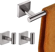 12 Inch Towel Bars Towel Rails Bathroom Robe Hook Bath Towel Coat Hooks 2 Pack Brushed Nickel B4005B