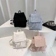 beg sekolah buda beg sekolah perempuan beg sekolah nike Durable Niche Simple Bag Female Soft Leather