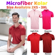 (2XS - 3XL) Microfiber Polo T-Shirt/Jersi Polo T Shirts/Collar T Shirt/Baju Lelaki/Baju Kolar Jersi/T Shirt/Tee Shirt Plain / Baju Kosong (QDP)