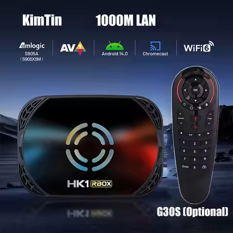 HK1 X50 Android 14 Android TV Box: Elite 4K Streaming, Powerful Gaming, Loaded with DDR4 4GB RAM ROM