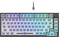 75% Custom Barebones Keyboard Kit Gamer,Blank DIY Mechanical Gaming Keyboard PCB with Gasket Mouted 