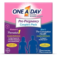One A Day Men's & Women's Pre-Pregnancy Multivitamin 30+30 Softgel including Vitamins A, Vitamin C, 