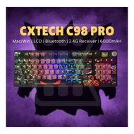CXTECH C98/C98Pro Pokemon Wireless Custom Gaming Mechanical Keyboard Tri-mode Connectivity with LCD