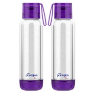 La gourmet Pureglas Double Walled 550ml Bottle - Purple