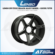 Lenso Z01 - Black Mill 17x9.5 ET15 6x139.7 (1 Piece) Wheels Sportrims Offroad 4X4 4WD