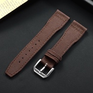 20mm 21mm 22mm Nylon Canvas Watch Strap for IWC Pilot Strap Men Sport Green Sailcloth Watch Straps R